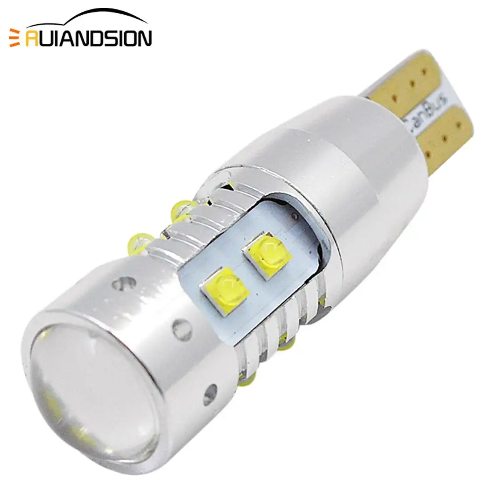 1 шт. 30 Вт 50 60 80 W5W светодиодный T10 Светодиодная лампа Canbus XB-D SMD для парковки салона