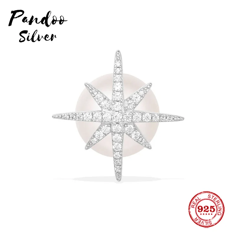 Модная подвеска Стерлинговое Серебро 1:1 копия, одиночные метеориты шпильки Роскошные серьги с жемчугом Ювелирные изделия подарок для женщин