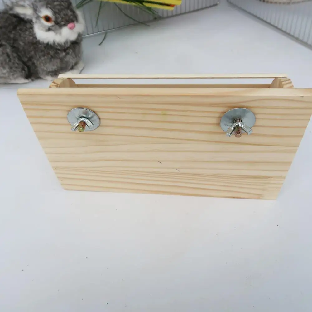 Rabbit деревянная стойка для сена держатель корма травы кормушка питомцев Шиншилла