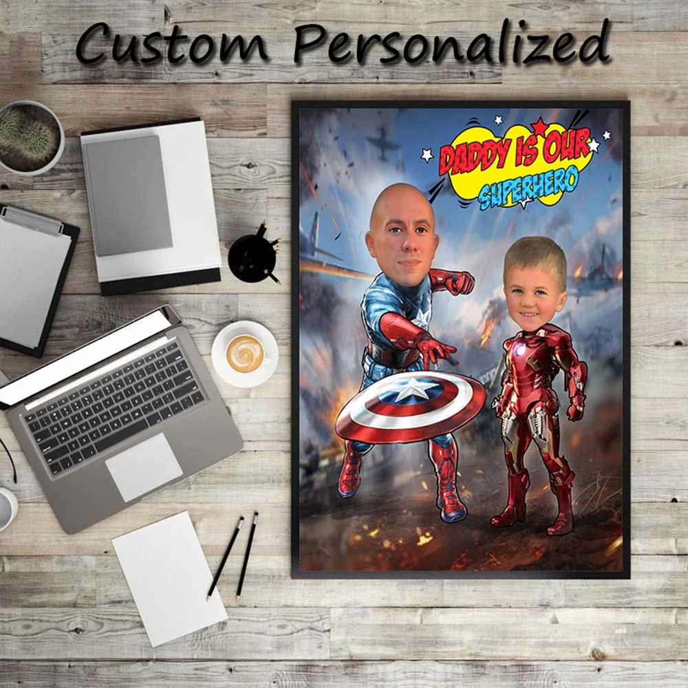 2 Persone Marvel Spider Man Poster Su Tela Personalizzato Per La Decorazione Della Stanza Stampa Personalizzata Personalizzata Picture Wall Art Regali
