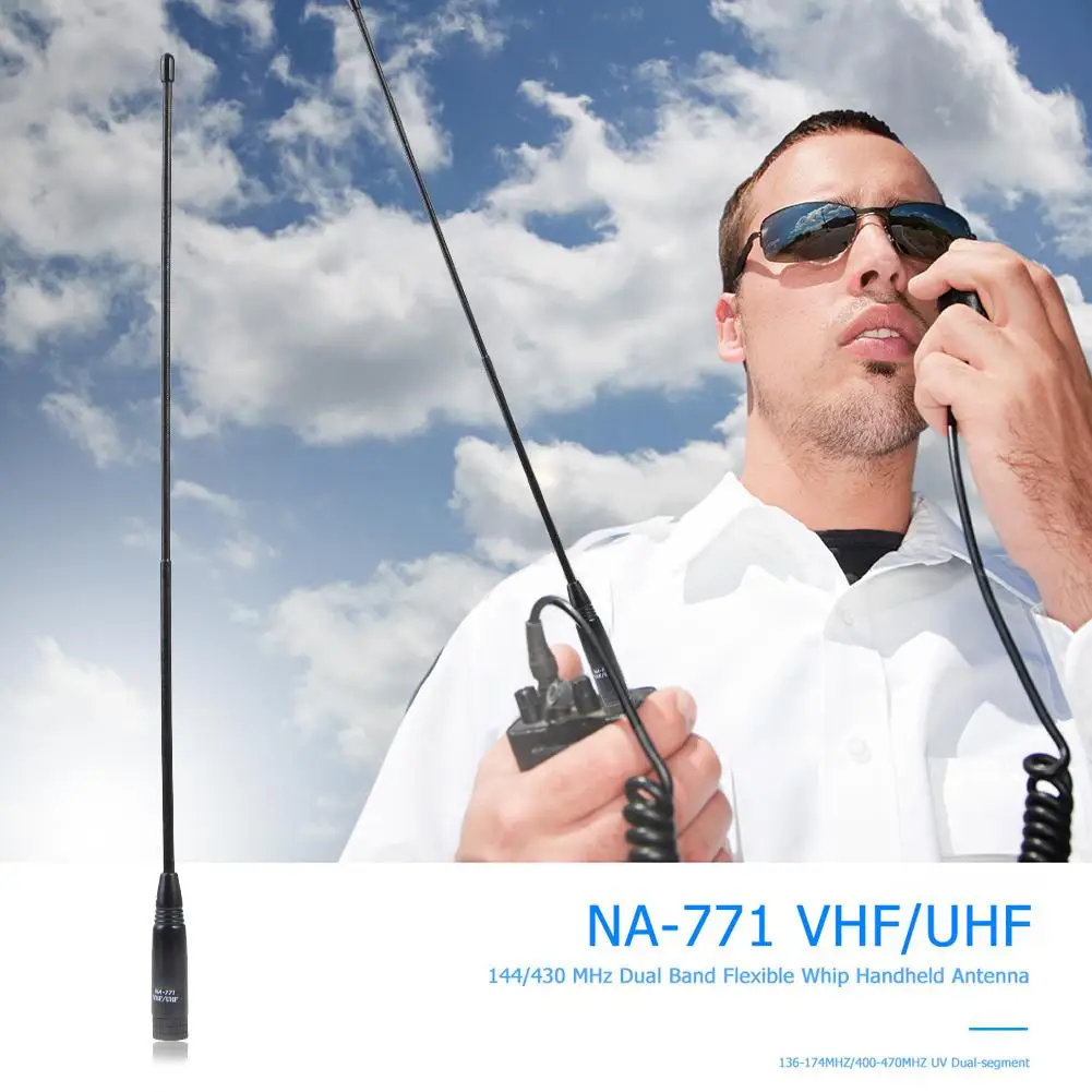 Mobile Antenna Kit SMA-M Male Antenna VHF/UHF 144/430MHz for YAESU Beofeng Radio
