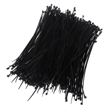 

500Pcs Nylon Plastic Zip Trim Wrap Cable Loop Ties Wire Self-Lock 2.8x200mm Repair Tools Hand Tool 2.8*200mm