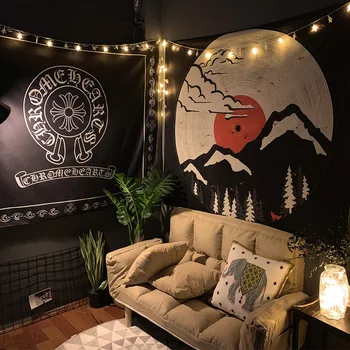 

Japanese Ukiyo-e Mountain Tapestries Wall Hanging Sheet Picnic Cloth Home Decor Tablecloth Decorative Bathroom Outdoor Tapestry