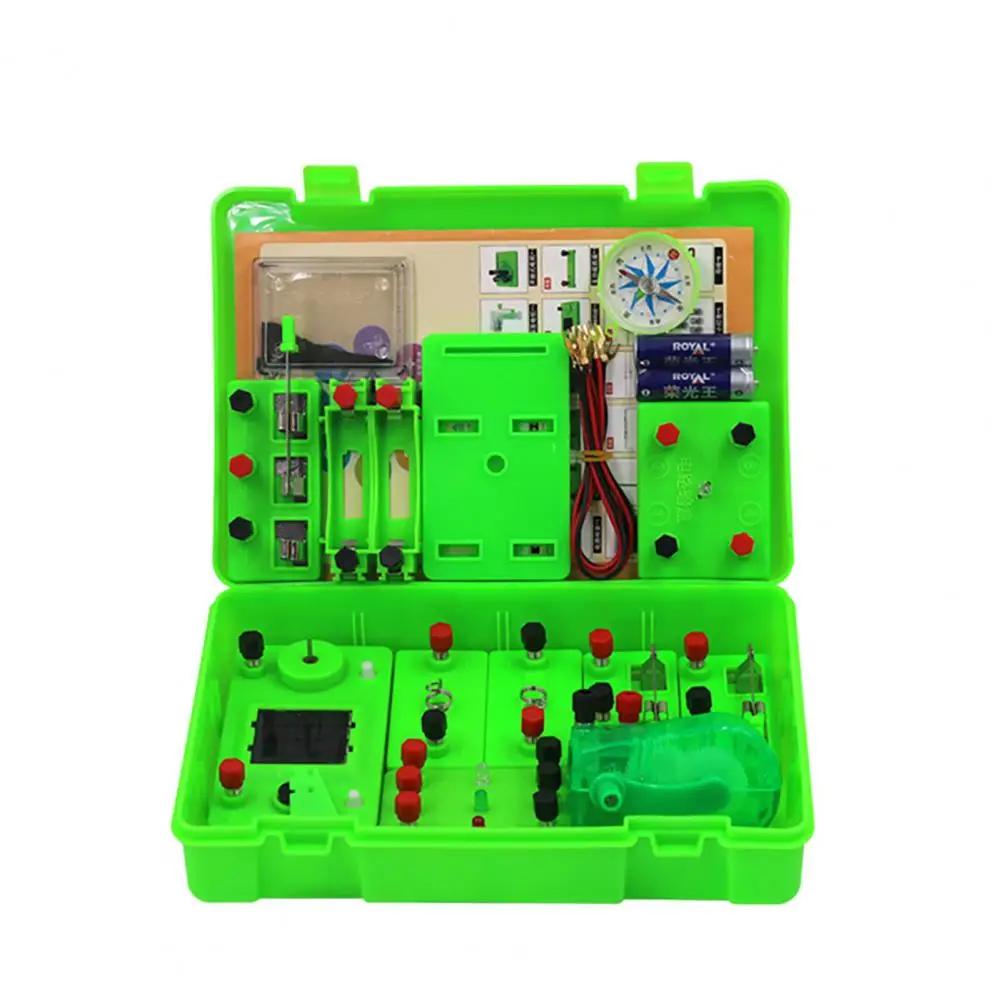 Kid Educational Toy Circuit Experiment Kit Basic Connect Wires ABS Student Electricity Learning Physics Science Tool