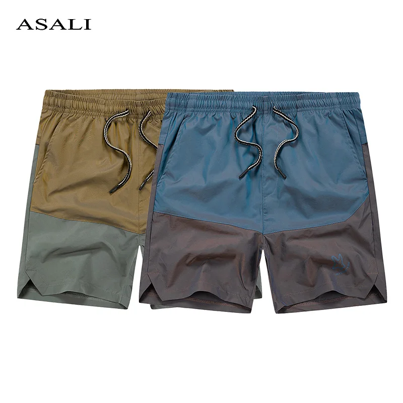 Bañadores elásticos para hombre, pantalones cortos de playa de secado rápido, de marca, para verano, 2021