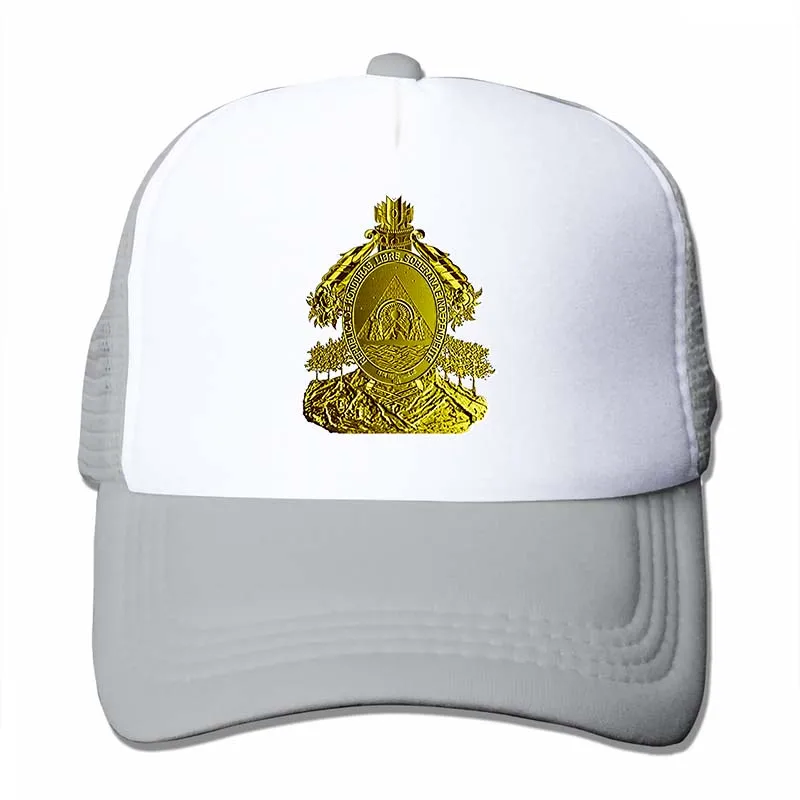 Honduras Jersey Camiseta Escudo de Oro Baseball cap men women Trucker Hats fashion adjustable cap - Цвет: 4-Gray