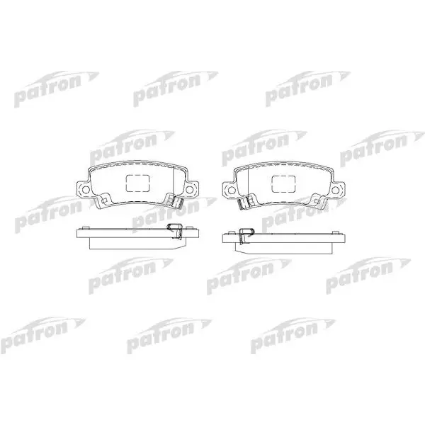 Колодки тормозные дисковые задн TOYOTA: COROLLA 00-02, COROLLA 0