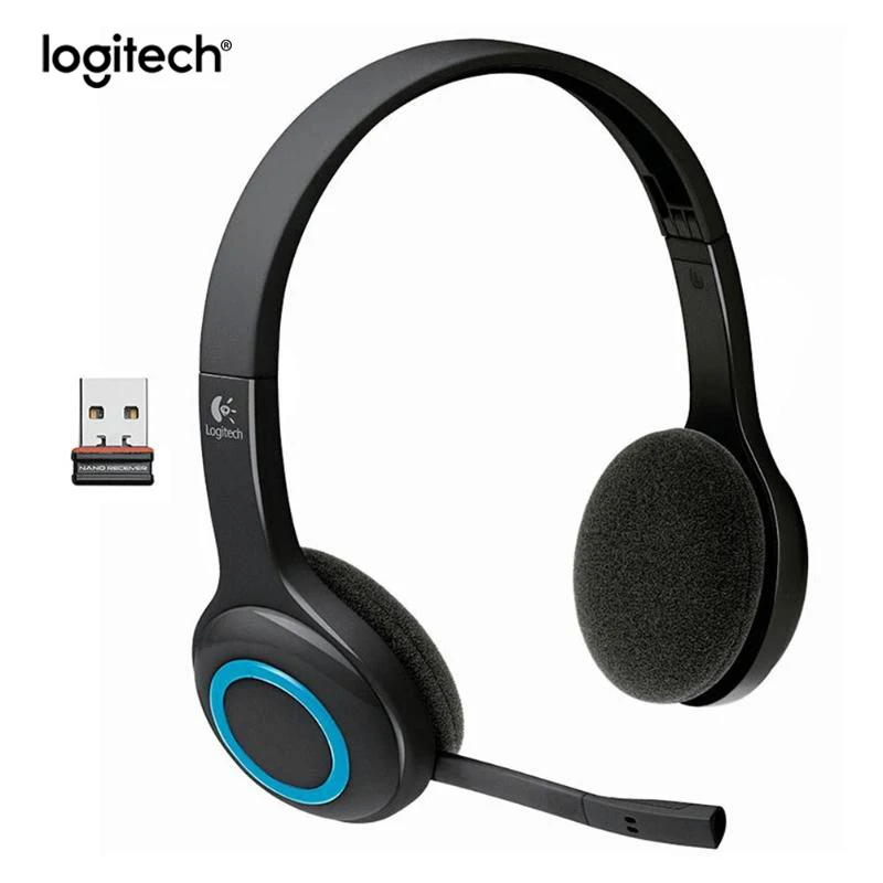 Беспроводная гарнитура logitech H600 с микрофоном с шумоподавлением Nano для почти платформы и операционной системы
