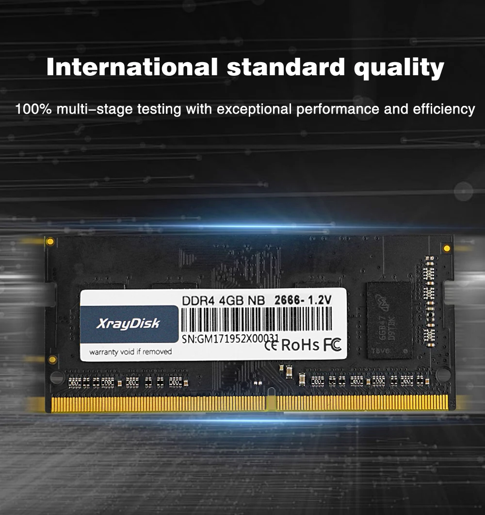 de sodimm da memória de xraydisk ram