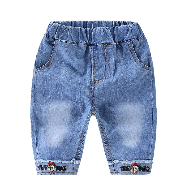 

Children Summer Men And Women Children Shorts Puppy Printed Thin Crimping Embroidered Dog Printed