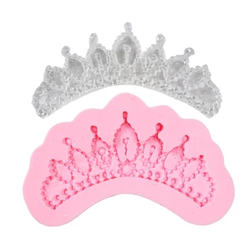 

Crown shape silicone mold fondant cake mold chocolate fudge mold baking tools