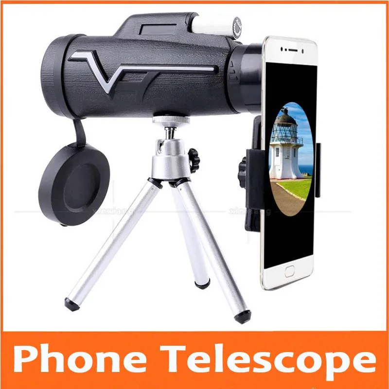 10 раз подарок на день рождения зум Открытый путешествия Монокуляр телескоп Фокус регулируемый телескоп с мобильного телефона камера трубка клип