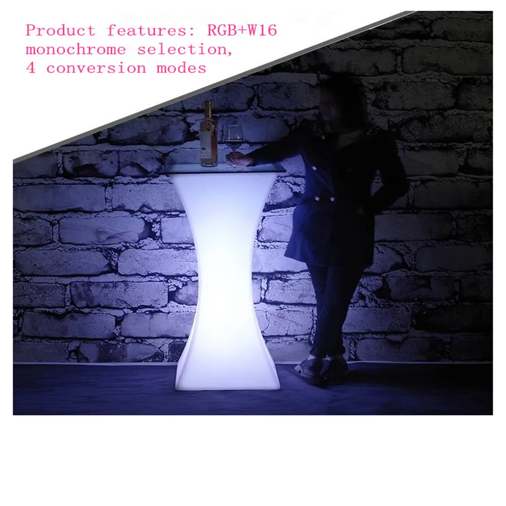 D60*H110cm round LED Luminous cocktail table growing bar table led plastic furniture club bar disco supplies cocktail table D60*H110cm round LED Luminous cocktail table growing bar table led plastic furniture club bar disco supplies cocktail table