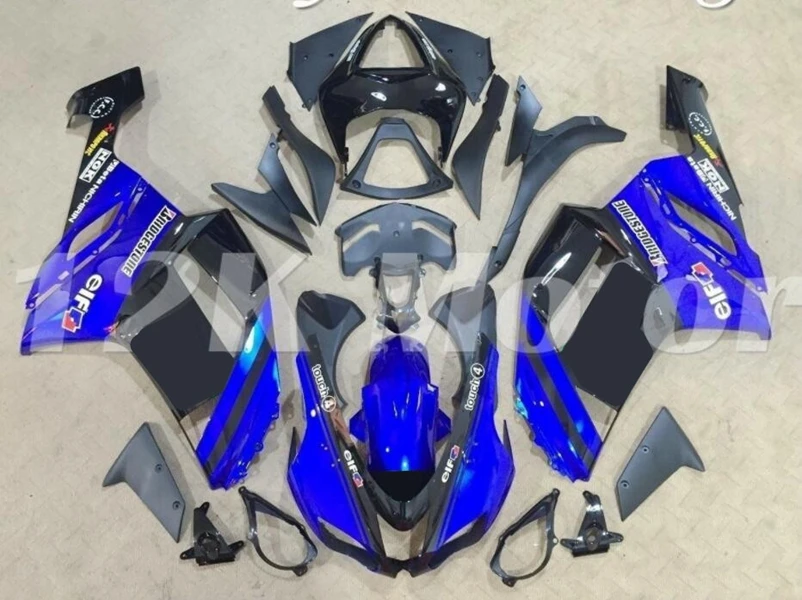 

New Style ABS Motorcycle Full Fairings Kit Fit for kawasaki Ninja ZX6R 636 2007 2008 07 08 6R ZX-6R 636cc custom black Blue
