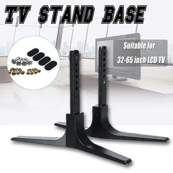 

30-65 Inch LCD TV Height 166x240mm Height Adjustable Universal TV Stand Alloy Steel Plasma LCD Flat Screen Table Top Pedestal