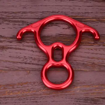 

Outdoor Climbing Descender Rappelling Ropes Downhill Horns 8-Rings Slowing