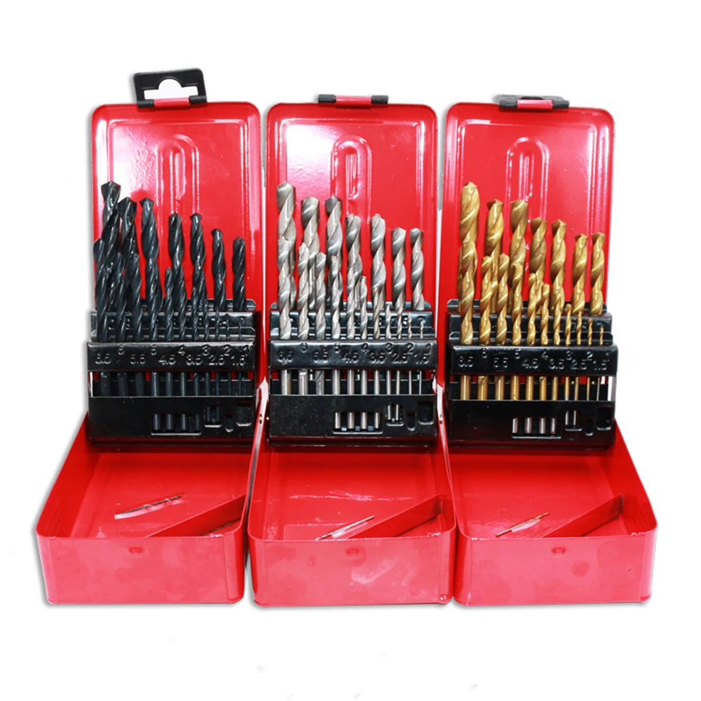 19Pcs Cobalt Drill Bit Set 1Mm-10Mm Hss Drill Bits Suitable For Use In Machining Hardened SteeL For Plastic For Wood Twist Drill