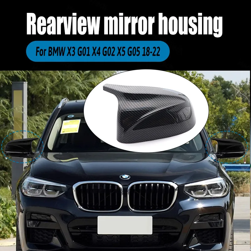 

Для BMW X3 G01 X4 G02 X5 G05 2018 2019 2020 2021 обновления M Стиль Крышка для зеркала из углеродного волокна X3 м выглядеть крышка зеркала заднего вида