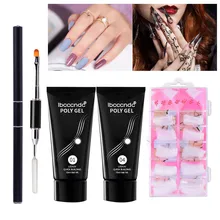 Новое поступление, полигель для ногтей, быстрое высыхание, камуфляж, УФ лампа, набор для наращивания, требуется Маникюр X#4