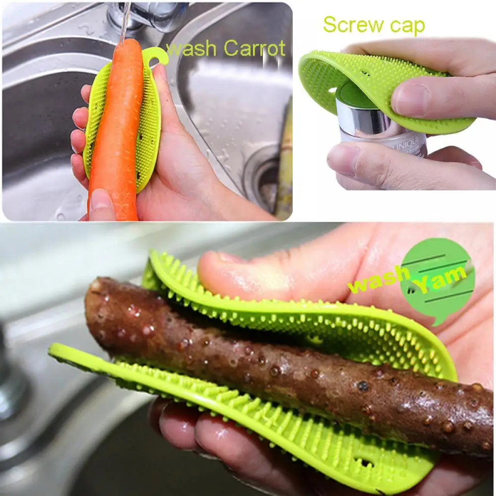 

Multi-functional Fruit Vegetable Brush Kitchen Tools Easy Cleaning Brush For Potato Kitchen Home Gadgets cooking tool