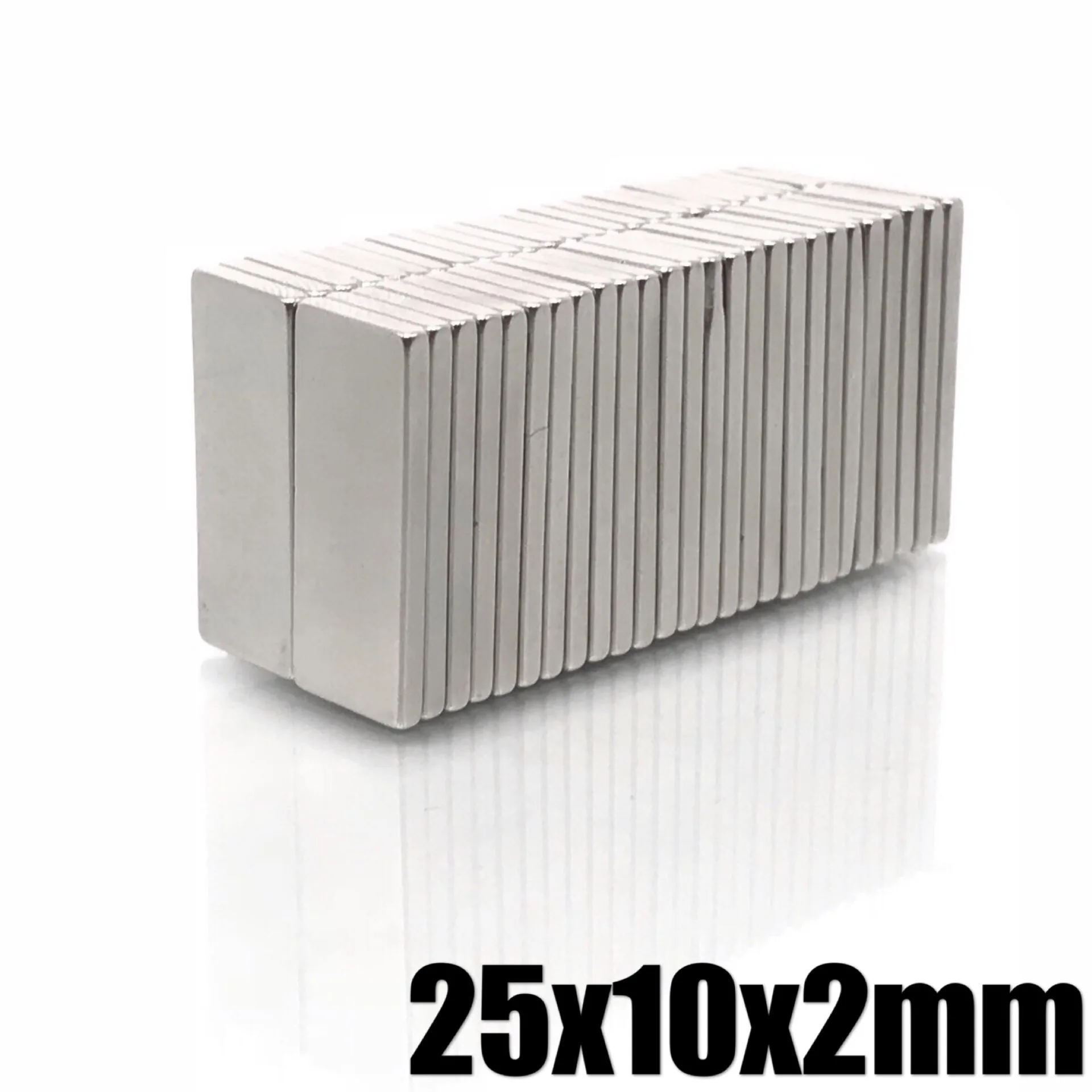 5 Strong N52 Grade Magnets 25x10x3 mm Neodymium block magnet 25mm x 10mm x 3mm 