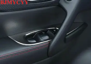 

BJMYCYY Car styling Automobile glass lifting switch panel decoration For Nissan Qashqai 2016 Accessories