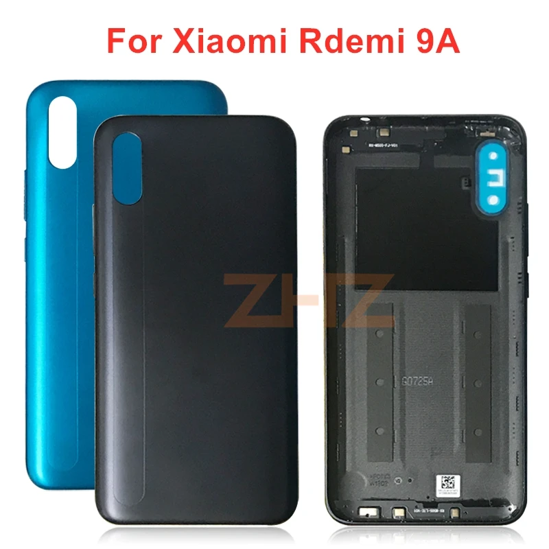 

For Xiaomi Redmi 9A Battery Back Cover Rear Door Housing Side Key Replacement Repair Spare Parts