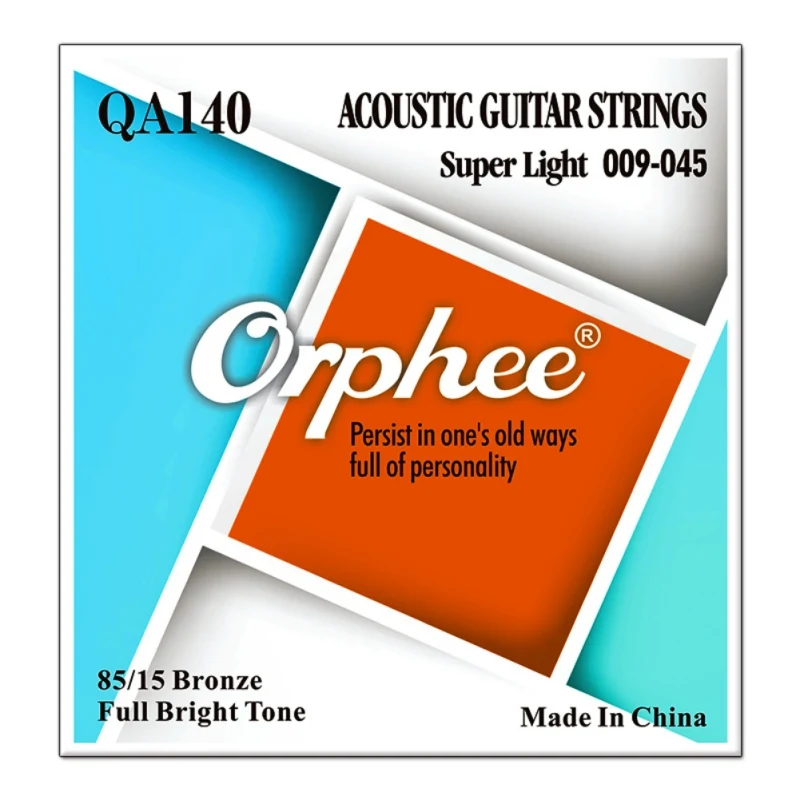 Orphee Струны для акустической гитары, электрические Струны для бас-гитары, светильник с нормальным шестиугольным нано покрытием, ядро из никелевого сплава, электрические басовые части