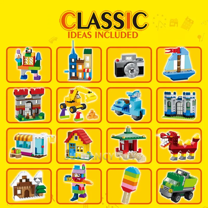 200Pcs City DIY Creative Designer Bricks LegoINGs Classic Building Blocks Bulk Sets Friends Educational Assembling Toys for Kids 200Pcs City DIY Creative Designer Bricks LegoINGs Classic Building Blocks Bulk Sets Friends Educational Assembling Toys for Kids