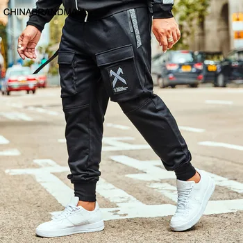 

Men's Wear Tide Brand Tide Fat Man Plus Fat Plus Nine Points Pants Fat Leisure Loose Sports Pants Money