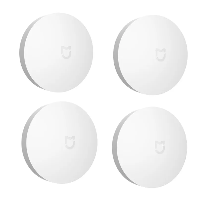 Aqara Mijia Wireless Switch Smart Bluetooth Zigbee Connection Switch Intelligent Home Security Equipment Work With Mi Home APP - Color: 4PCS