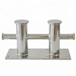 Taquet d'amarrage à Double croix en acier inoxydable, qualité Marine 