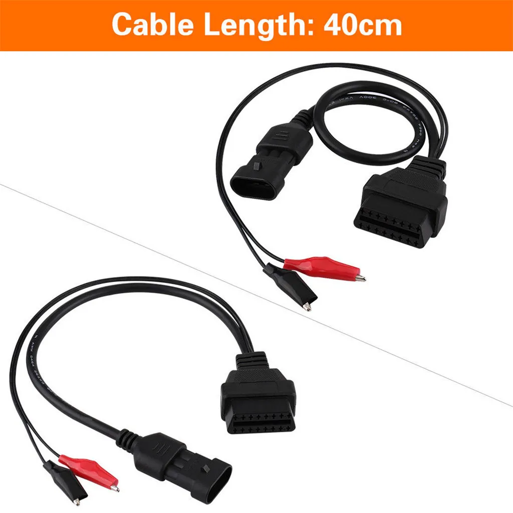 Конвертер Кабель-адаптер автомобильные аксессуары для Fiat Alfa Lancia 3 Pin до 16 Pin OBD2 разъем адаптера диагностический кабель США