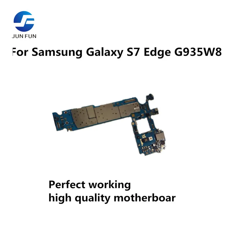 

JUN FUN Used Original Motherboard For Samsung Galaxy S7 Edge G935W8 Unlocked Mainboard Logic Board Tested Plate