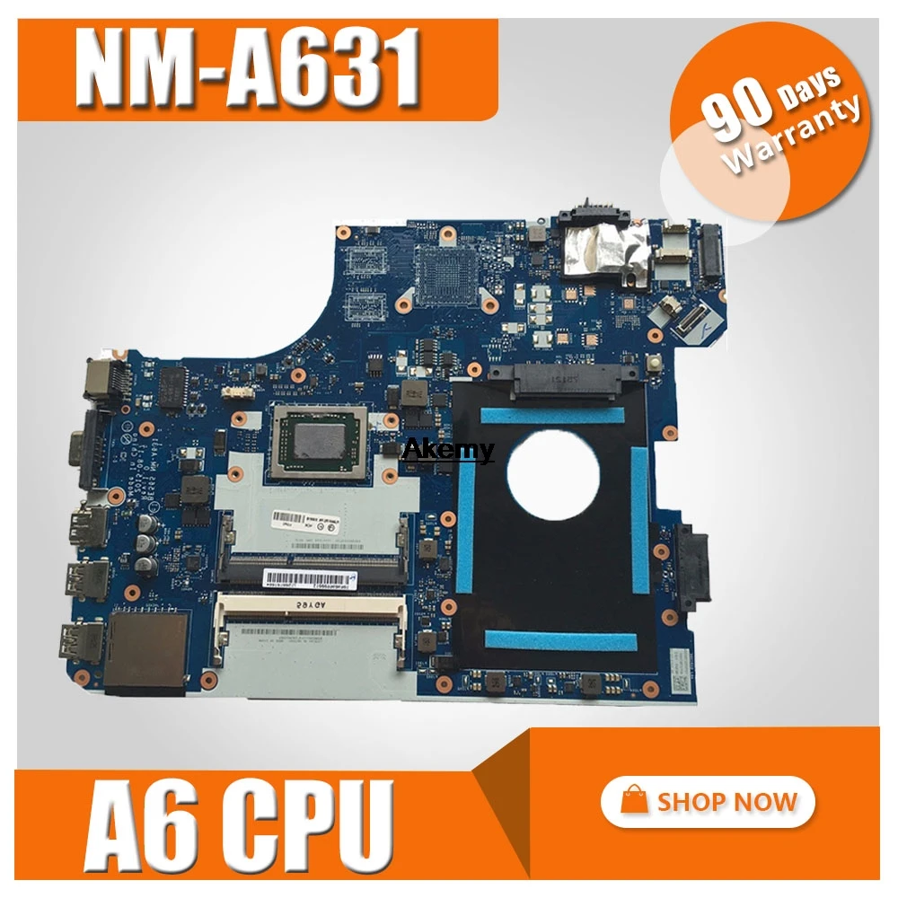 BE565 NM-A631 материнская плата для ноутбука lenovo ThinkPad E565 тест оригинальная материнская плата A6-CPU