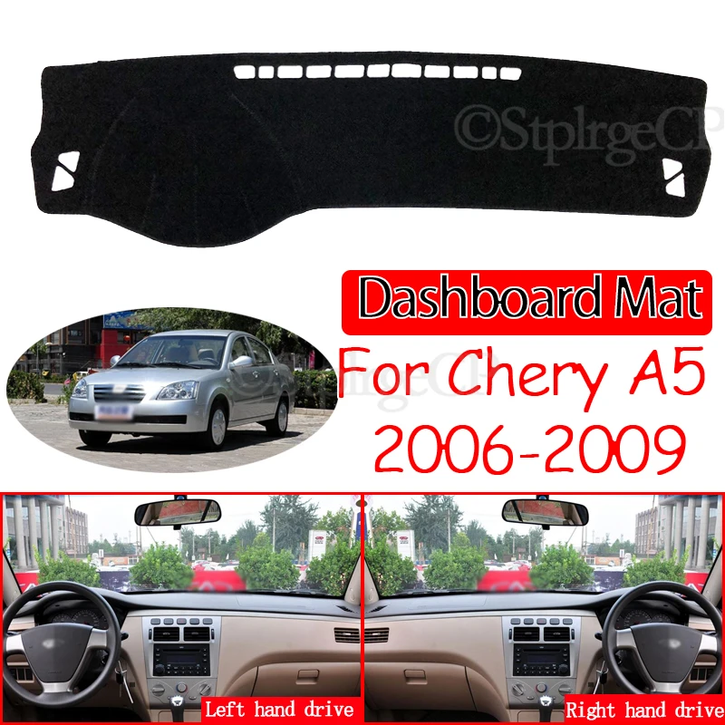 

for Chery A5 Fora Alia Elara MVM 520 530 Vortex Estina Anti-Slip Mat Dashboard Cover Pad Sunshade Dashmat Carpet Car Accessories