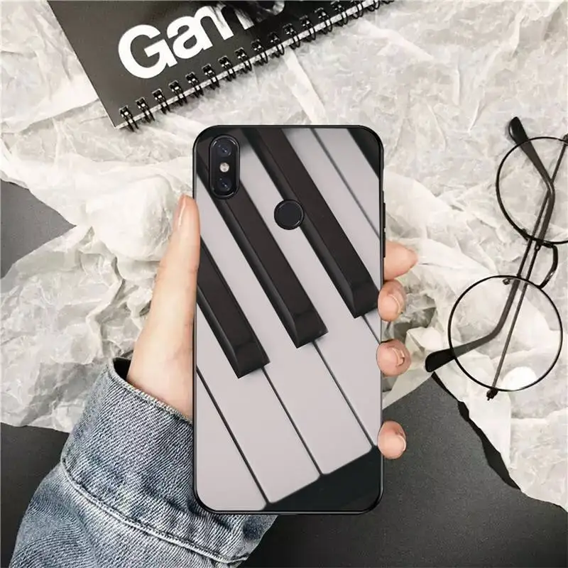 xiaomi leather case handle YNDFCNB Music piano keyboard Soft Phone Case Capa for Xiaomi Redmi 5 5Plus 6 6A 4X 7 7A 8 8A 9 Note 5 5A 6 7 8 8Pro 8T 9 best flip cover for xiaomi Cases For Xiaomi