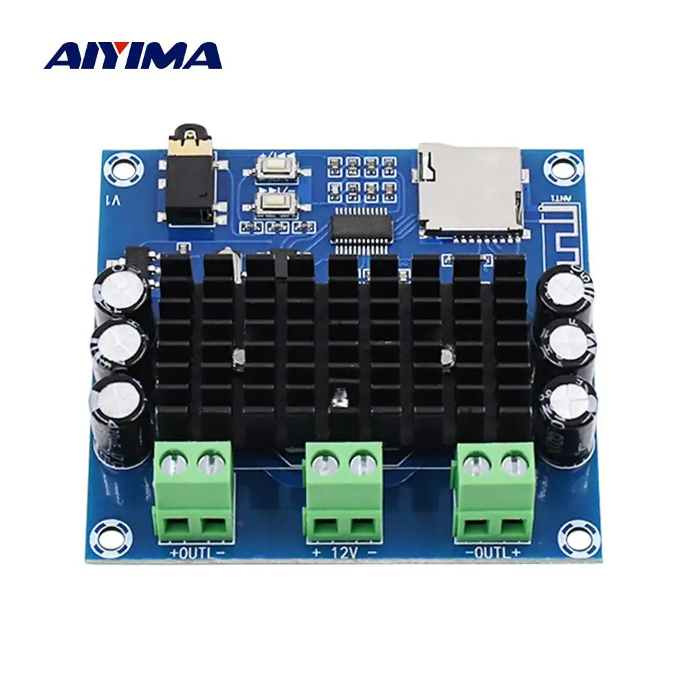 AIYIMA Bluetooth 5 0 цифровой усилитель мощности аудиоплата 15Wx2 TDA7297 класса AB Hifi стерео