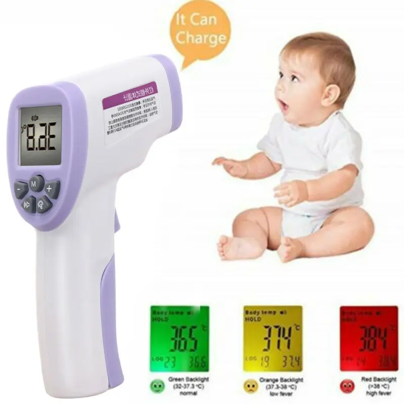 

2020 New Digital Infrared Forehead Body Thermometer Gun Non-contact Temperature Measuring