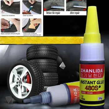 

20ML Bicycle Tire Repair Road Mountain Bike Tyre Inner Tube Puncture Repair Rubber Cement Cold Glue Bike Tire Patch