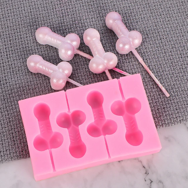 3D Sexy Penis Cake Silicone Mold For Handmade Soap Model Sexy Body Candle Polymer Clay Molds Cake Decorative MouldClay Extruders photo