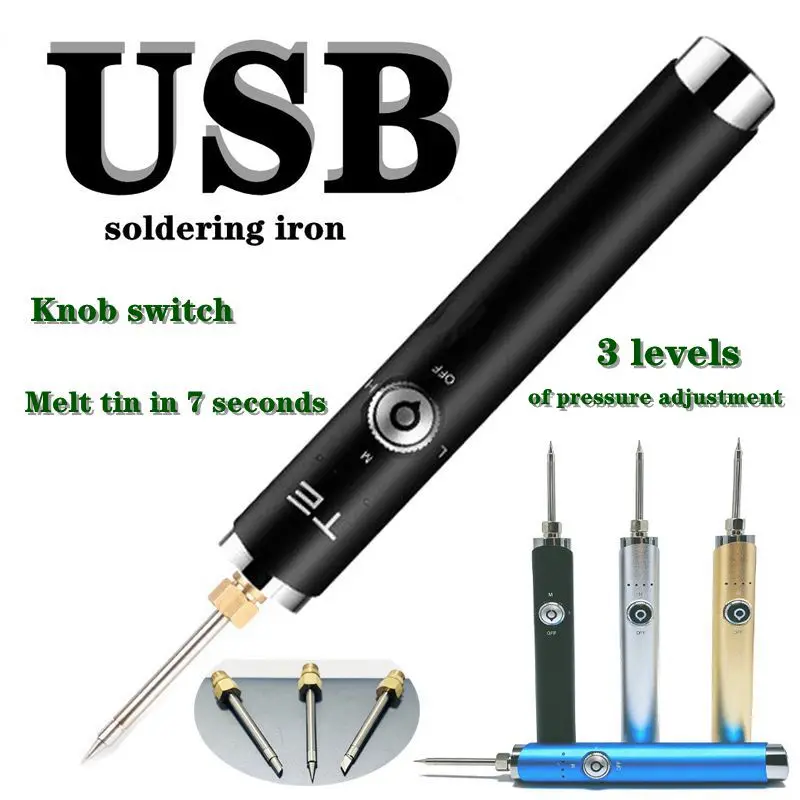 Паяльник беспроводной 3 передачи с регулировкой мощности usb-зарядкой