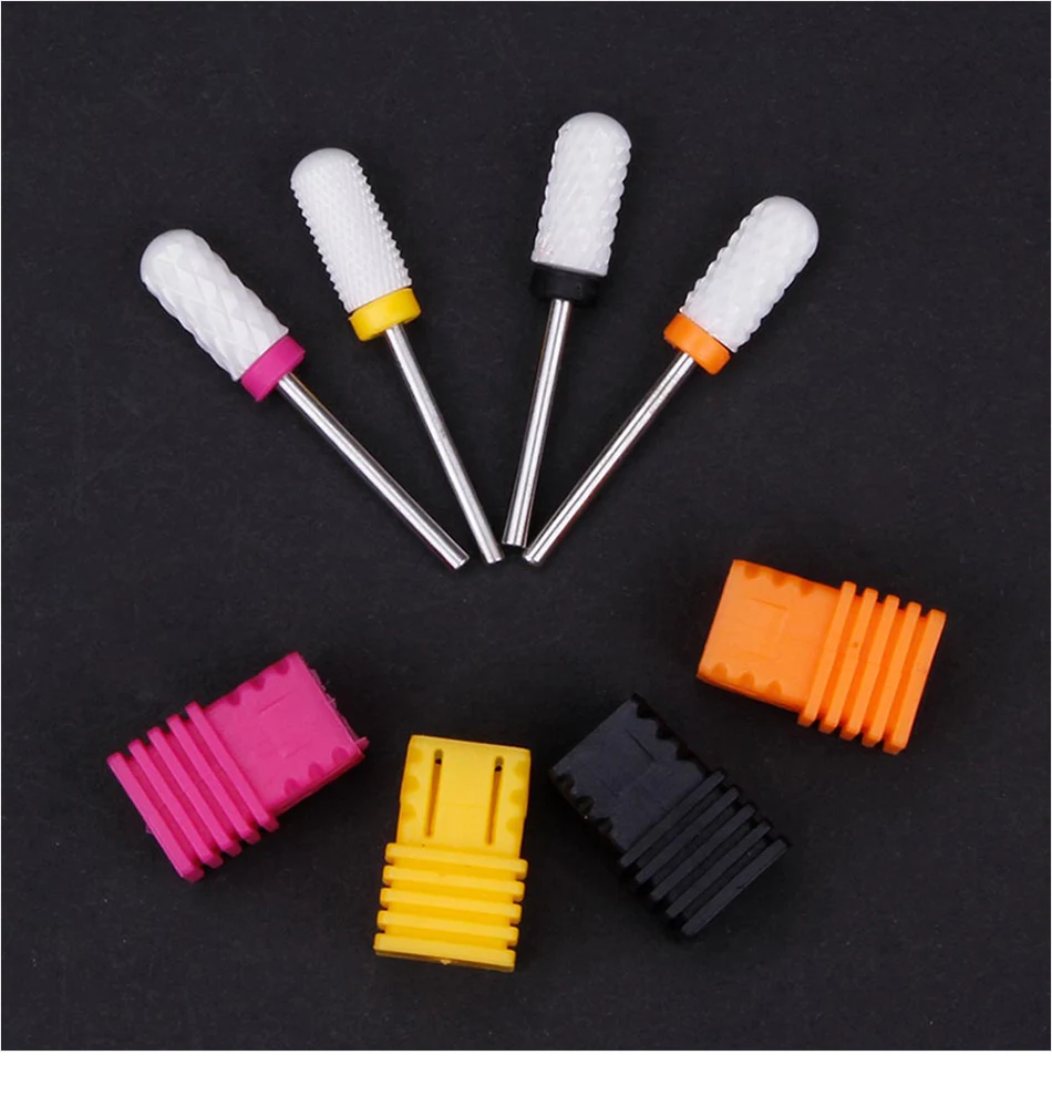 14 керамическая плитка фрезы для ногтей роторные коронки для электрической машины аксессуары для маникюра пилочки для ногтей инструменты для искусства