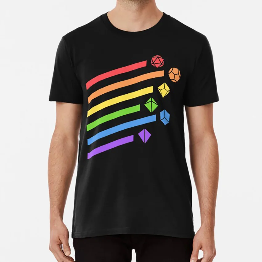 

Rainbow Dice Set Tabletop RPG Gaming T shirt dungeons and dragons dnd d and d dungeons dragons dungeons