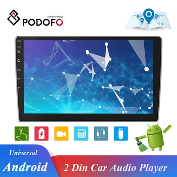 

Podofo 9" Car Multimedia Player 2 din Android Car Stereo Radio Bluetooth WIFI GPS Audio Mirrorlink MP5 Player With Rear Camera