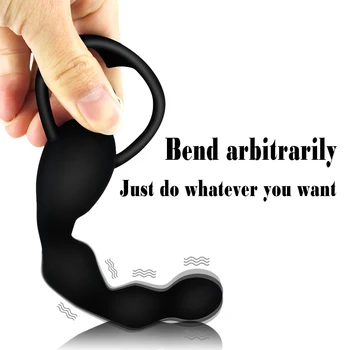 Anal Vibrator Sex Toy for Women Anal Beads Vibrators Gay Prostate Massage Smooth Butt Soft Silicone plugs Dildo Couple Sex Goods 2