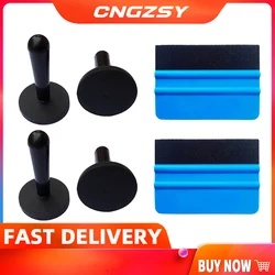 Supports magnétiques puissants en Film vinyle K09A, Kit d'outils de stylisme automobile, fixation de teinte de fenêtre, raclette en feutre magnétique 