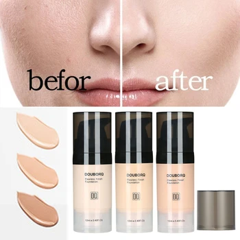 

New Oil Control Liquid Foundation Concealer Effectively Reduces Dark Circles Brighten Skin Color Waterproof Makeup BB CreamTSLM1