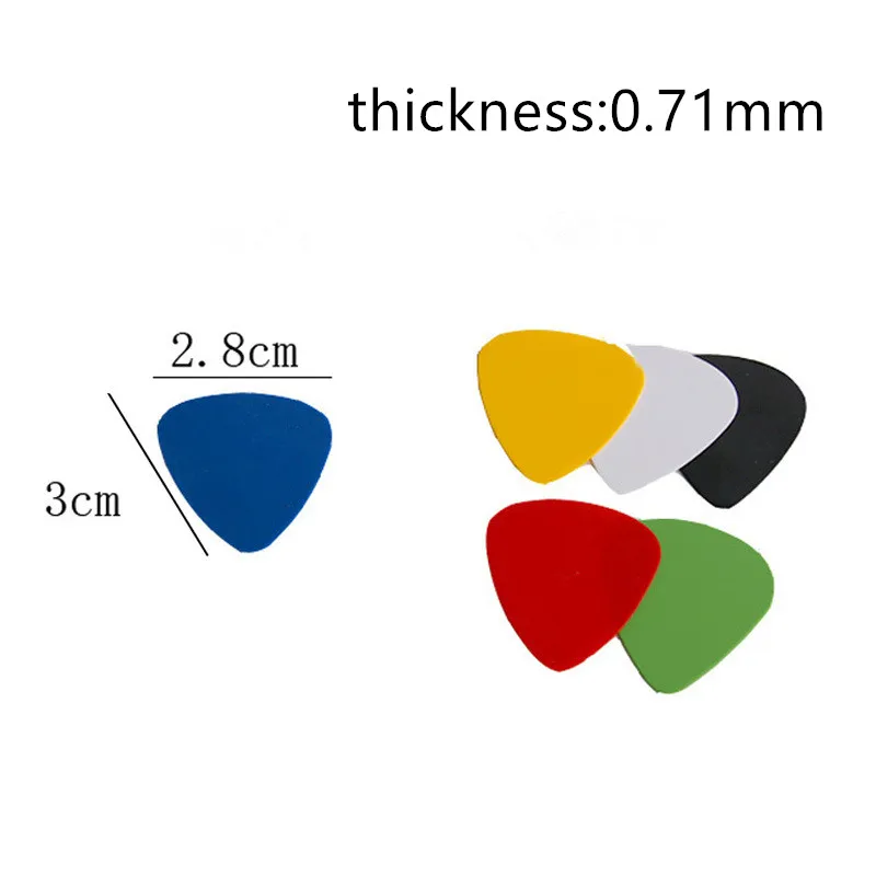 50 шт/10 шт 0,46 мм 0,71 мм 0,91 мм акустическая электрическая гитара медиаторы музыкальный инструмент Аксессуары для гитары Прямая поставка