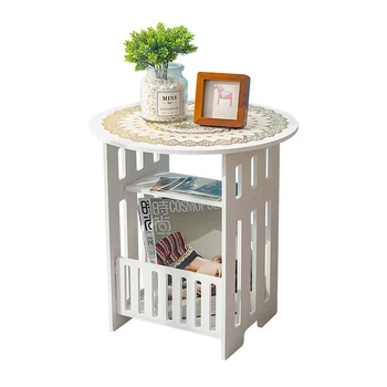

Home Side Table Furniture Round Coffee Table for Living Room Small Bedside Table Design End Table Sofaside Minimalist Small Desk